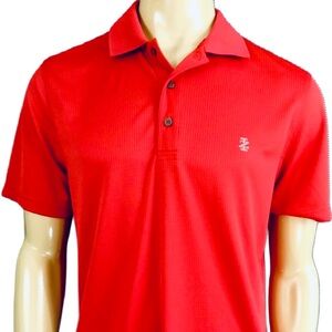Izod Red Grid Golf Performance Shirt -XXL